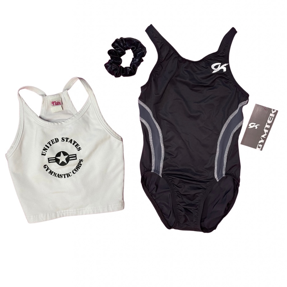 Gymnastics black GK Leotards Child Large